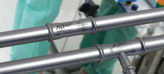 Система AIRnet пополнилась трубами и фитингами из нержавеющей стали