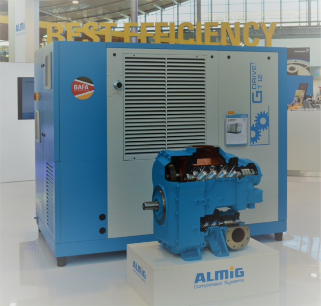 Almig презентовал в Ганновере двухступенчатые компрессоры G-Drive T 90 – 315 кВт