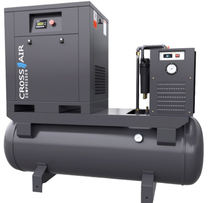 Винтовой компрессор CrossAir CA11-10RA-500DRY (IP54)
